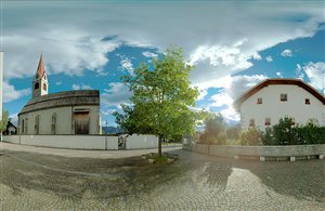 360° Panorama von der Pfarrkirche in St. Georgen